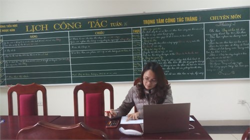 Thực hiện công tác ôn tập, bồi dưỡng học sinh trong thời gian học sinh nghỉ học do dịch bệnh covid-19.